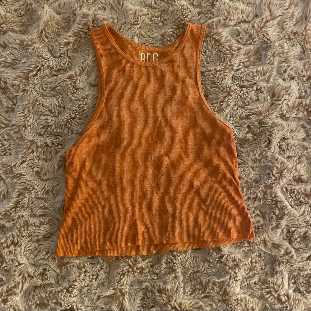 BDG orange godfather tank urban outfitters